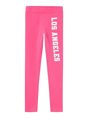 NAME IT Mädchen NKFVIANNE K1 Leggings, Pink Flambé, 128 von NAME IT