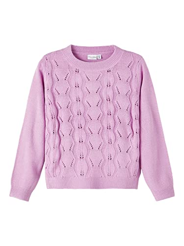 Name It Mädchen NKFVIBBI LS Knit N Pullover, Smoky Grape, 122/128 von NAME IT