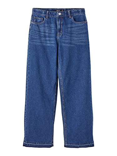 Name It Mädchen NLFLETIZZA DNM HW Straight Pant W. LD Jeanshose, Dark Blue Denim, 176 von NAME IT