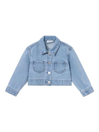 NAME IT Mädchen NMFCONNY EMB DNM Jacket 3285-UN Jeansjacke, Blau, 104 von NAME IT