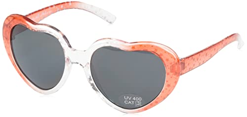 NAME IT Mädchen NMFFIMONO Sunglasses Sonnenbrille, Coral/AOP:Rainbow with Glitter, ONE Size von NAME IT