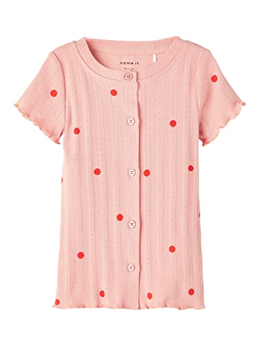 NAME IT Mädchen NMFHALLIE SS TOP T-Shirt, Rose Tan, 104 von NAME IT