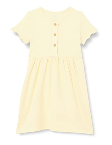 NAME IT Mädchen NMFJANA SS Dress Kleid, Double Cream, 92 von NAME IT