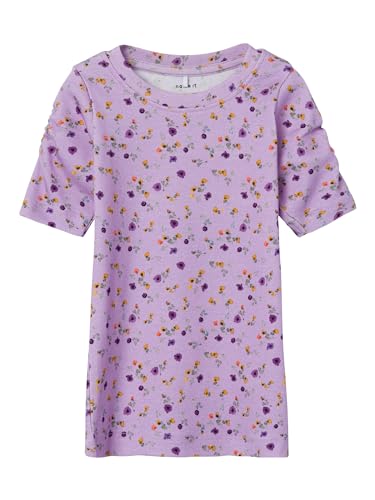 NAME IT Mädchen NMFJANET SS XSL TOP Langarmshirt, Orchid Bloom, 104 von NAME IT