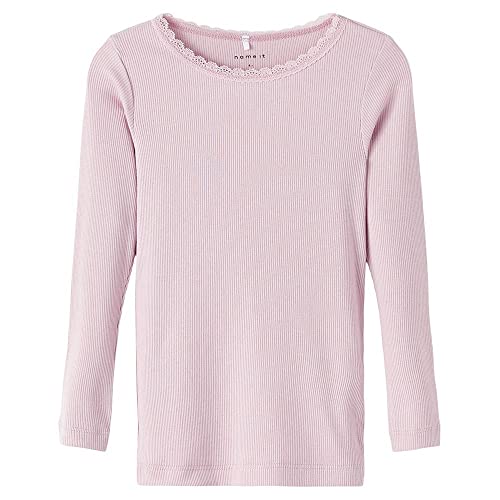 NAME IT Mädchen NMFKAB LS TOP NOOS T-Shirt, Violet Ice, 86 von NAME IT