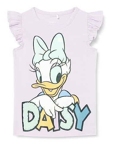 NAME IT Mädchen NMFMAISE Daisy SS TOP WDI T-Shirt, Aspen Gold, 92 von NAME IT