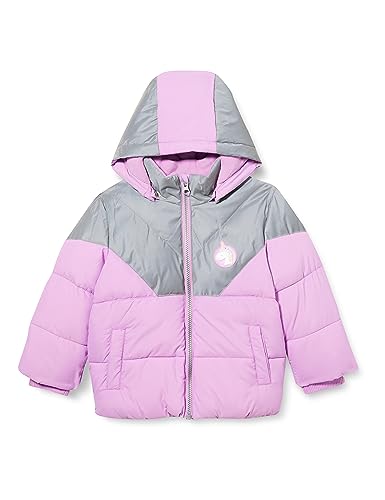 NAME IT Mädchen NMFMAREN Puffer Jacket Reflective Pufferjacke, Violet Tulle, 104 von NAME IT