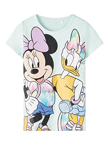 NAME IT Mädchen NMFMARIA Daisy SS TOP WDI T-Shirt, Aspen Gold, 92 von NAME IT