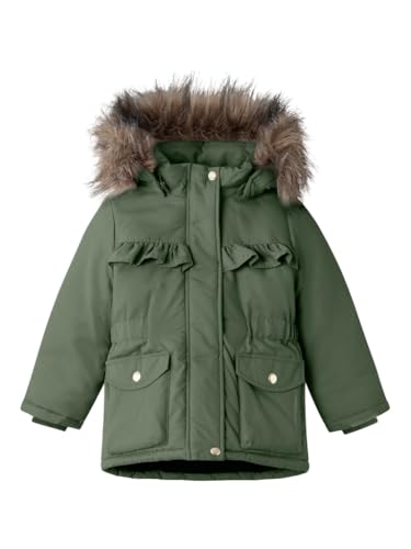 NAME IT Mädchen NMFMASTER Parka Jacket PB Kurzjacke, Grün, 98 von NAME IT