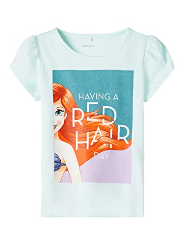 NAME IT Mädchen NMFMOMI Disney SS TOP Box WDI T-Shirt, Salt Air, 110 von NAME IT