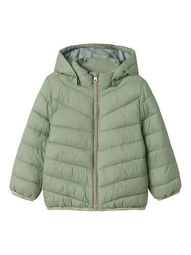 NAME IT Mädchen NMFMONEY Jacket PB Steppjacke, Grün, 98 von NAME IT