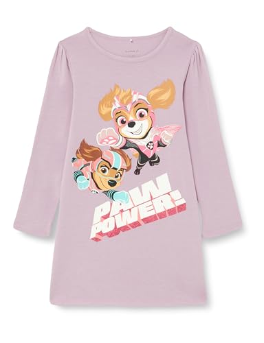 NAME IT Mädchen NMFODENA PAWPATROL Nightgown CPLG Nachthemd, Lavender Mist, 92 von NAME IT