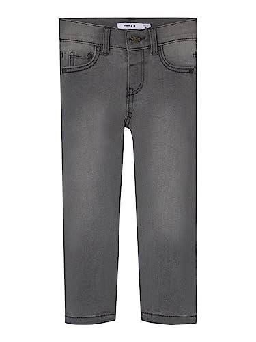 NAME IT Mädchen NMFPOLLY Skinny Jeans 9214-IS PB Jeanshose, Medium Grey Denim, 104 von NAME IT