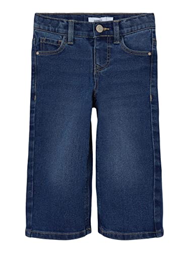 NAME IT Mädchen NMFROSE Wide Jeans 3262-IO PB Jeanshose, Dark Blue Denim, 104 von NAME IT