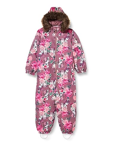 NAME IT Mädchen NMFSNOW10 Suit Unicorn Dream FO NOOS Schneeanzug, Wistful Mauve, 92 von NAME IT