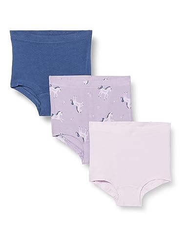 NAME IT Mädchen NMFTIGHTS 3P Lavender Aura Unicorn NOOS Unterhose, 98 von NAME IT