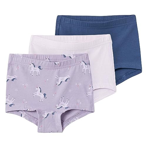 NAME IT Mädchen NMFTIGHTS 3P Lavender Aura Unicorn NOOS Unterhose, 98 von NAME IT