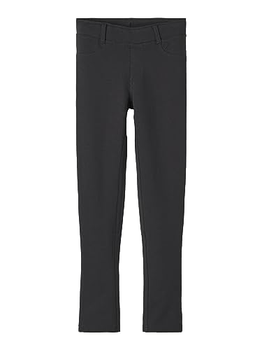 NAME IT Mädchen Nkfjavi Solid Swe Unb Noos Leggings, Schwarz, 92 EU von NAME IT