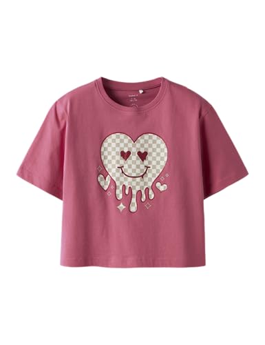NAME IT Mädchen Nkfkaren Ss Nreg Short Top Ps Noos, Rapture Rose, 116 EU von NAME IT