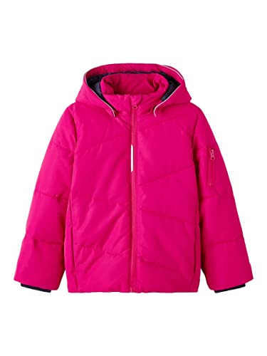 NAME IT Mädchen Nkfmarco Jacket Solid Fo Jacke, Pink Peacock, 128 EU von NAME IT