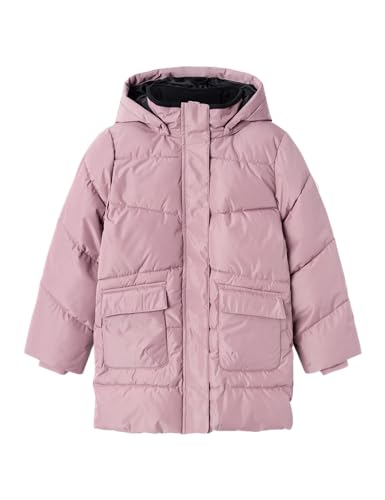 NAME IT Mädchen Nkfmedow03 Jacket Long Fo Noos Steppjacke, Grape Shake, 152 von NAME IT