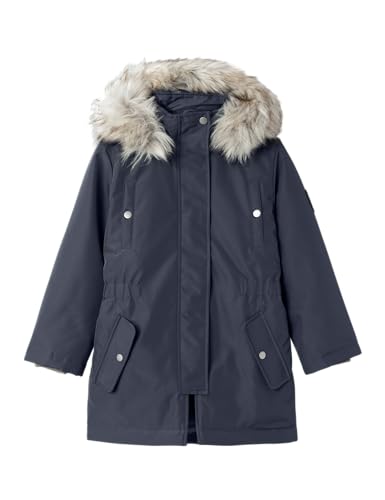 NAME IT Mädchen Nkfmilla Parka Jacket Long Noos Steppjacke, Dark Sapphire, 116 NAME IT Mädchen Nkfmilla Parka Jacket Long Noos Steppjacke, Dark Sapphire, 116 von NAME IT