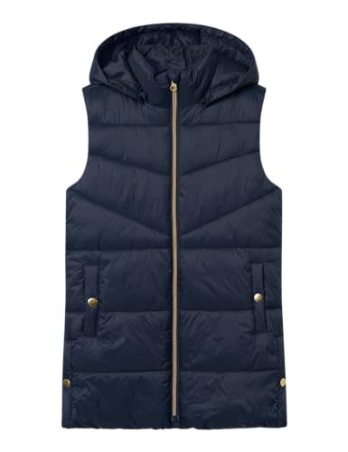 NAME IT Mädchen Nkfmonay Vest Pb Steppweste, Blau, 128 EU von NAME IT