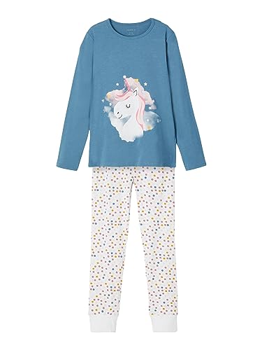 NAME IT Mädchen Nkfnightset Real Teal Eenhoorn Noos Pyjamaset, Real Teal, 86-92 EU von NAME IT