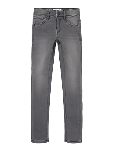 NAME IT Mädchen Nkfpolly Dnmtax Pant Noos Hose, Light Grey Denim, 164 EU von NAME IT
