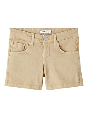 NAME IT Mädchen Nkfrose Reg Twi Shorts 8212-tp Noos, Safari, 104 von NAME IT