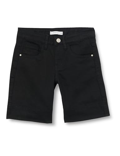 NAME IT Mädchen Nkfrose Wide Twi L Shorts 8315-zu Noos, Schwarz, 128 von NAME IT