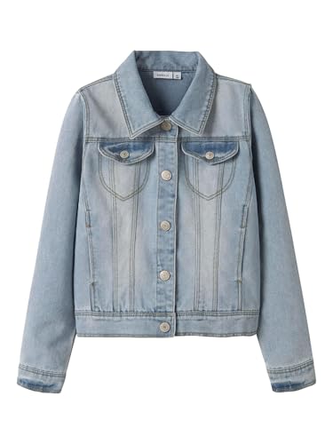 NAME IT Mädchen Nkfstar Dnm Jacket 2210-sr Noos, Light Blue Denim, 104 von NAME IT