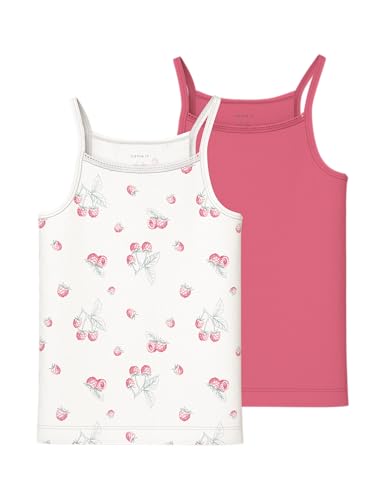 NAME IT Mädchen Nkfstrap Top 2P Raspberry Noos, Cloud Dancer, Numeric_146 NAME IT Mädchen Nkfstrap Top 2P Raspberry Noos, Cloud Dancer, Numeric_146 von NAME IT