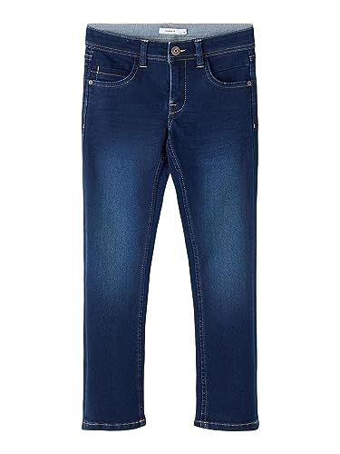 NAME IT Jungen Nkmsilas Dnmtax Pant Noos Hose, Dark Blue Denim, 110 EU von NAME IT