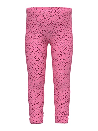 NAME IT Mädchen Nmfdavina Aop Swe Legging Bru O1 Leggings, Pink Cosmos, 104 von NAME IT