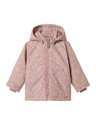 NAME IT Mädchen Nmfmaxi Pa Jacket AOP Noos, Woodrose, Numeric_128 von NAME IT