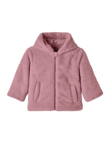 NAME IT Mädchen Nmfmila Faux Fur Jacket W Hood Pb Kurzjacke, Rosa, 80 NAME IT Mädchen Nmfmila Faux Fur Jacket W Hood Pb Kurzjacke, Rosa, 80 von NAME IT