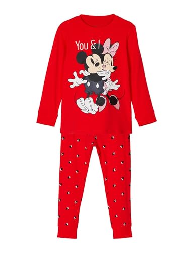 NAME IT Mädchen Nmfminnie Vedis Nightset Wdi, High Risk Red, Einheitsgröße von NAME IT
