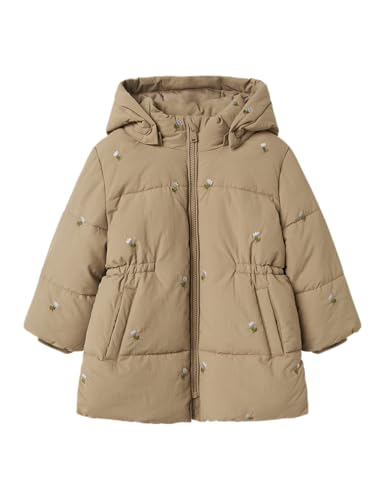 NAME IT Mädchen Nmfmolly Puffer Jacket Long1, Silver Mink, Numeric_104 von NAME IT