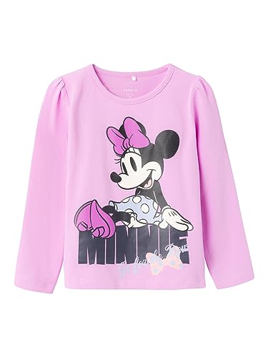 NAME IT Mädchen Nmfnemiri Minnie Ls Top Noos Wdi, Violet Tulle, 122-128 von NAME IT