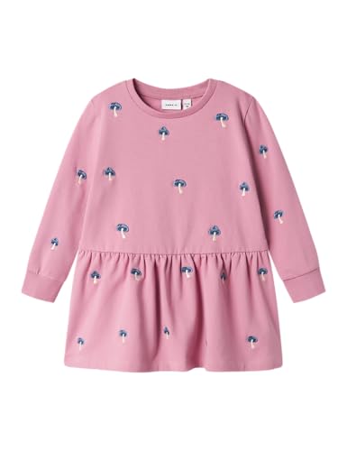 NAME IT Mädchen Nmfnikita Dress Bru Sweatkleid, Mauve Orchid, 92 EU von NAME IT
