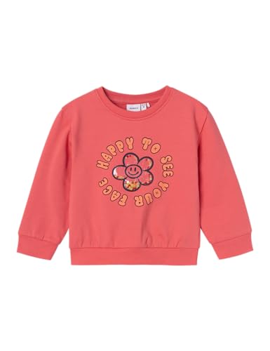 NAME IT Mädchen Nmfnovisa Nreg Box Bru Sweatshirt, Rose of Sharon, 104 EU von NAME IT