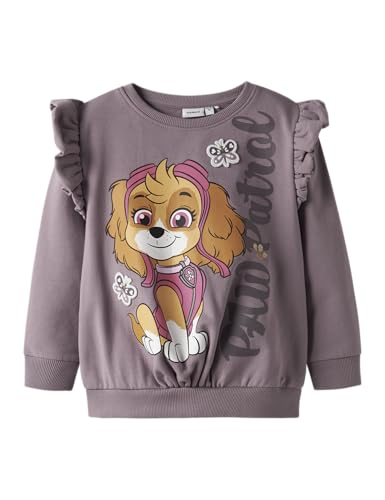 NAME IT Mädchen Nmfsanna Paw Sweat Bru Noos Cplg, Toadstool, 110 von NAME IT