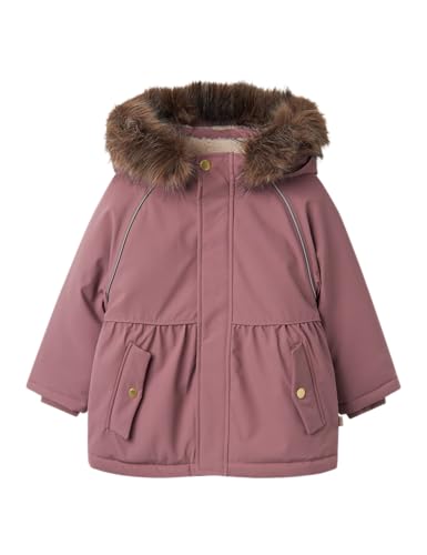 NAME IT Mädchen Nmfsnow05 Jacket Solid 1fo Schneejacke, Grape Shake, 80 von NAME IT