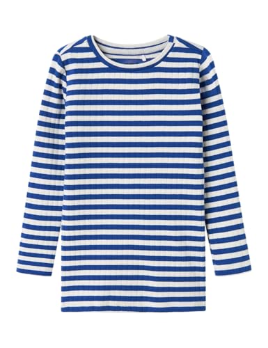NAME IT Mädchen Nmfsuraja XSL Top Noos Langarmshirt, Surf The Web/Stripes:Stripe, 110 EU von NAME IT