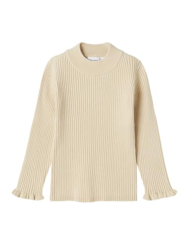 NAME IT Mädchen Nmfvianna Slim Knit Strickpullover, Summer Sand, 98 EU von NAME IT