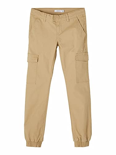 NAME IT Mädchen Twill-Hose lang aus Bio-Baumwolle Incense 164 von NAME IT