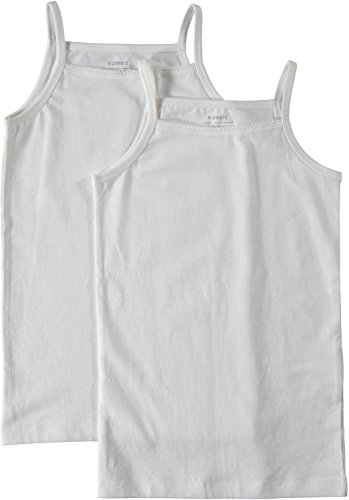NAME IT Mädchen Unterhemden Basic weiß günstiges 2er Pack, Farbe:Bright White, Größe:158-164 NAME IT Mädchen Unterhemden Basic weiß günstiges 2er Pack, Farbe:Bright White, Größe:158-164 von NAME IT