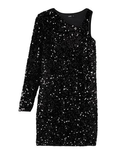 NAME IT Mädchen glamouröses Pailletten Kleid One Shoulder nlfGLAM (164) von NAME IT
