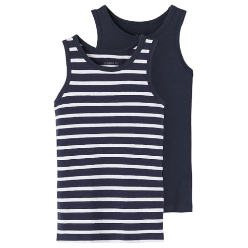 NAME IT 2er-Pack Jungen Unterhemden Dark Sapphire 86 von NAME IT